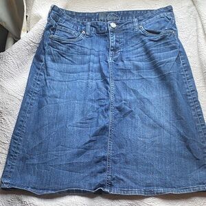 Kut from the Kloth Indigo A-Line Skirt
